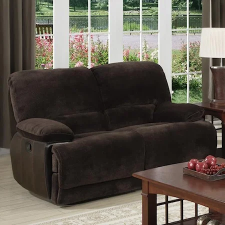 Casual Dual Recliner Loveseat